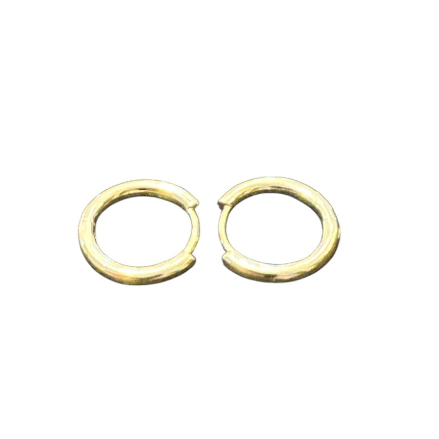 Sterling Silver Round Earring Plain EP10163Y