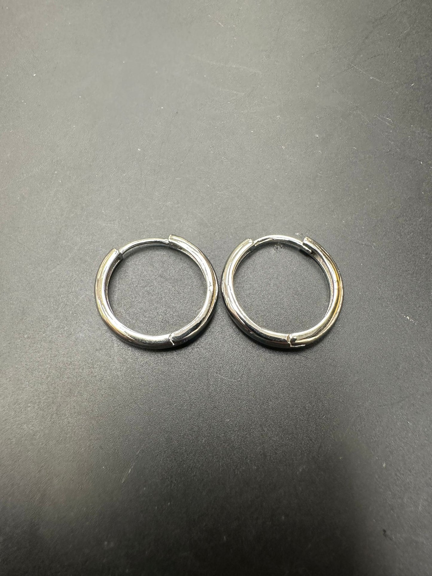 Sterling Silver Round Earring Plain EP10163