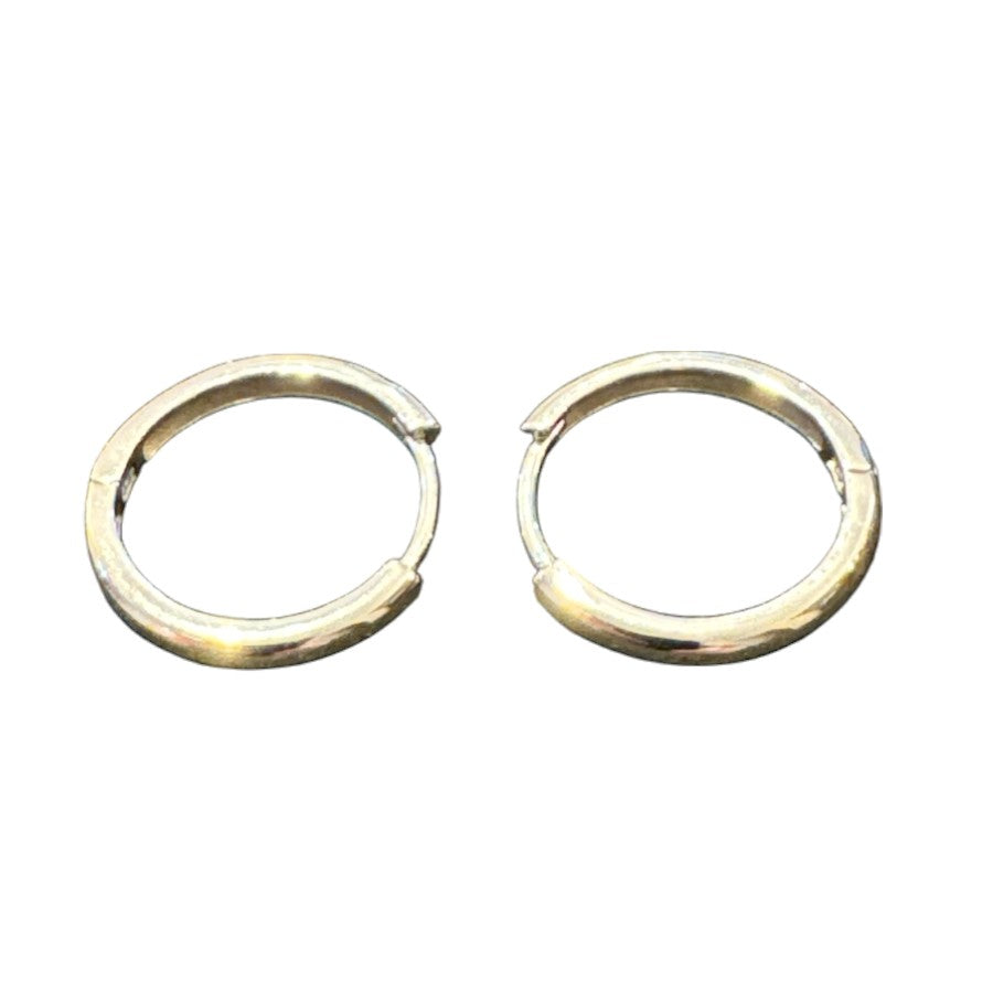 Sterling Silver Round Earring Plain EP10163