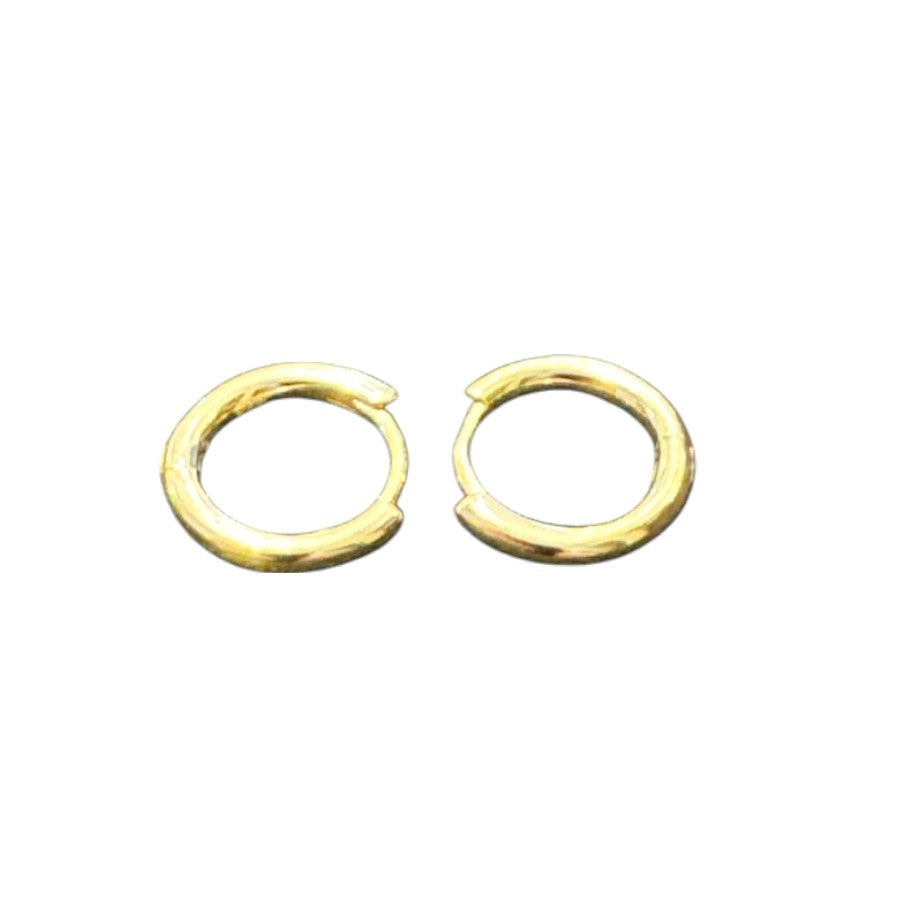 Sterling Silver Round Earring Plain EP10163Y