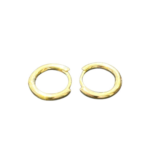 Sterling Silver Round Earring Plain EP10163Y