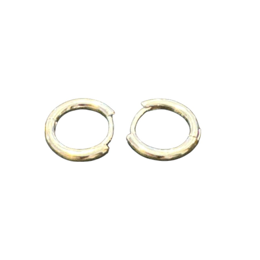 Sterling Silver Round Earring Plain EP10163Y