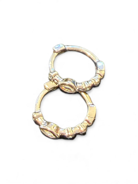 Sterling Silver Round Earring EP10164