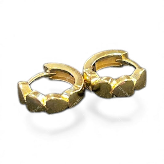 Sterling Silver Round Earring CZ Stone EP10165