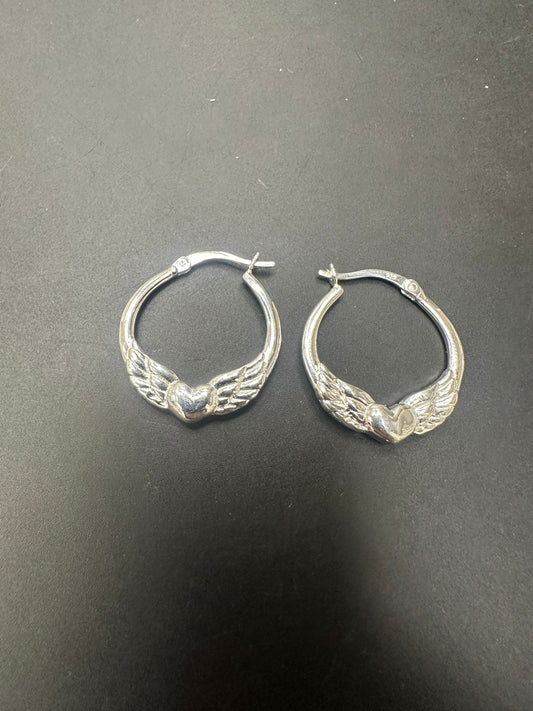 Sterling Silver Round Earring EP10201