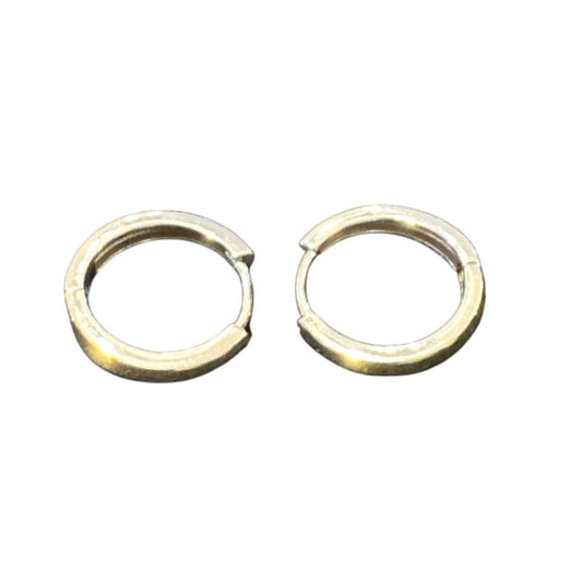 Sterling Silver Round Earring Plain EP10216