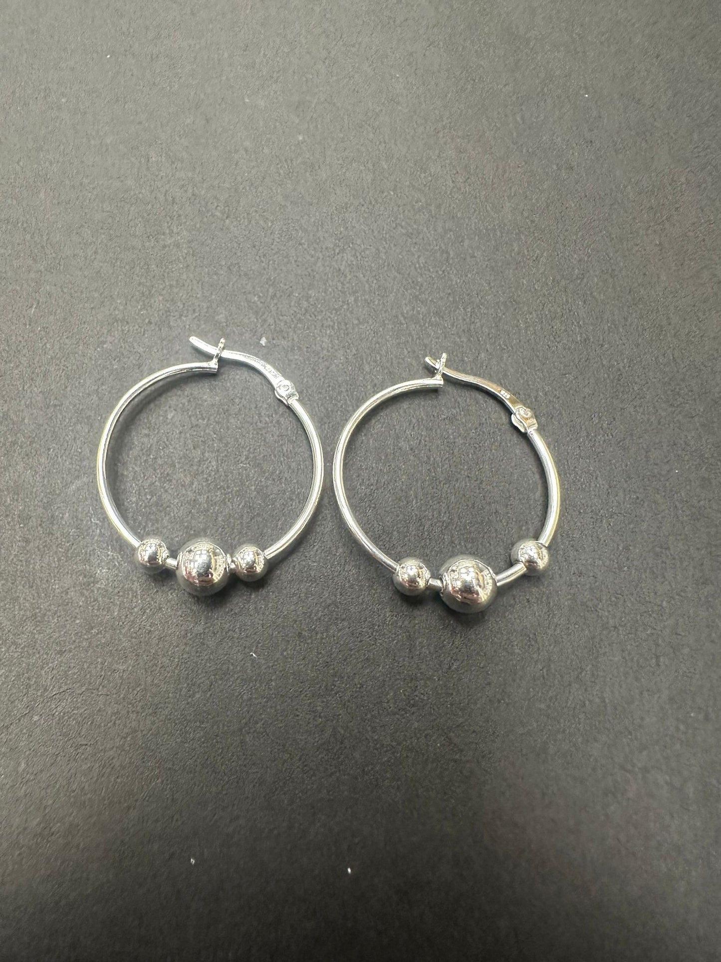 Sterling Silver Round Earring Plain EP10233