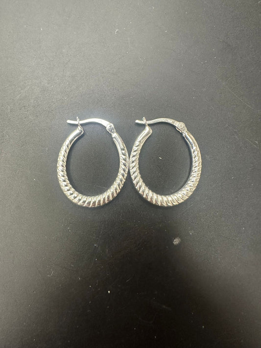 Sterling Silver Hoop Earring EP10295
