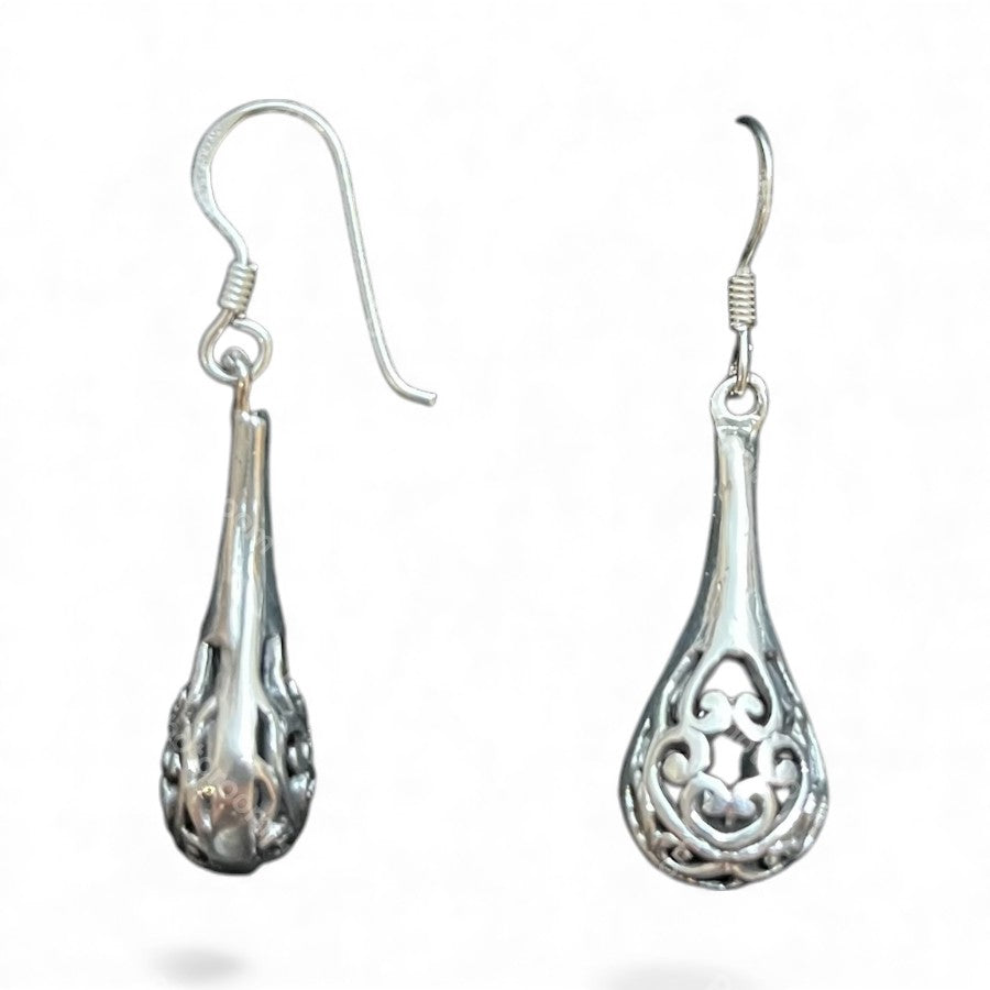 Sterling Silver Plain Earring EP212020
