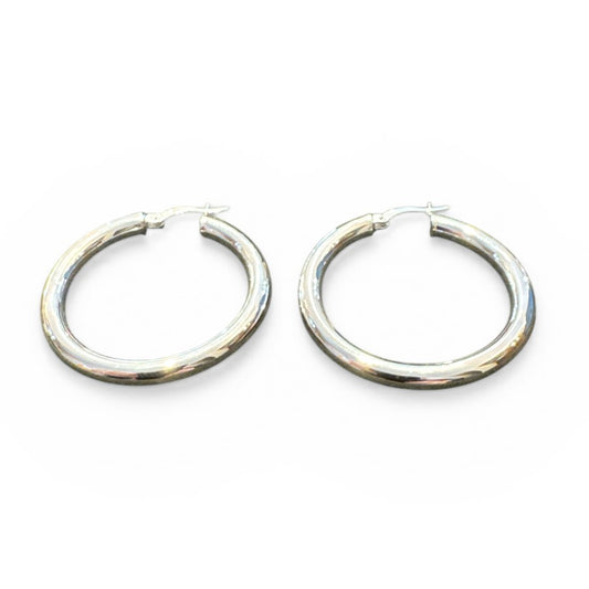 Sterling Silver Round Earring EP314
