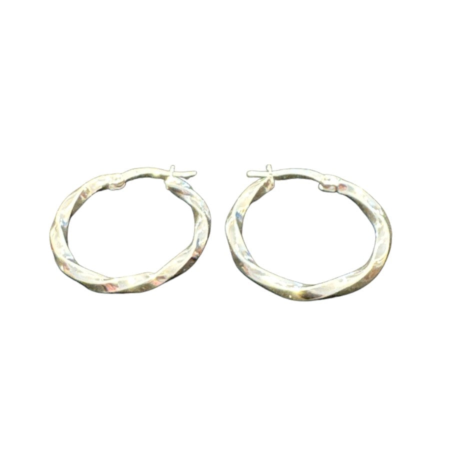 Sterling Silver Round Hoop Earring EP326