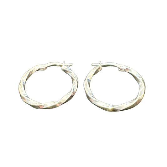 Sterling Silver Round Hoop Earring EP326