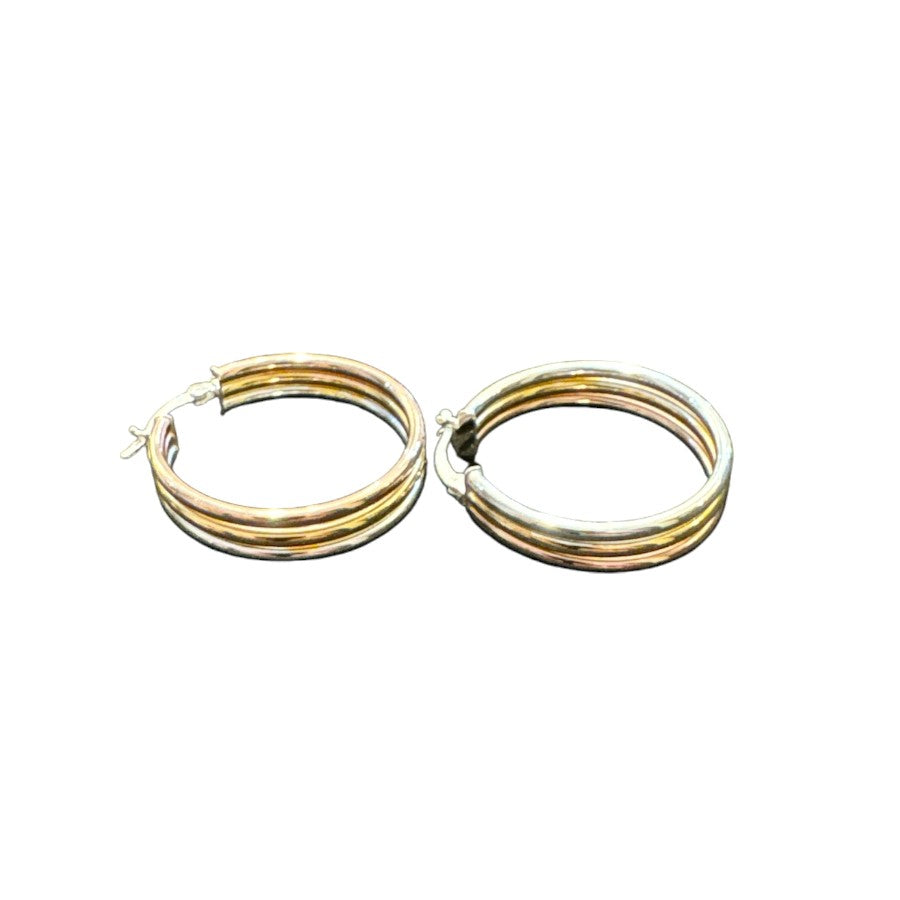 Sterling Silver Round Earring EP3328