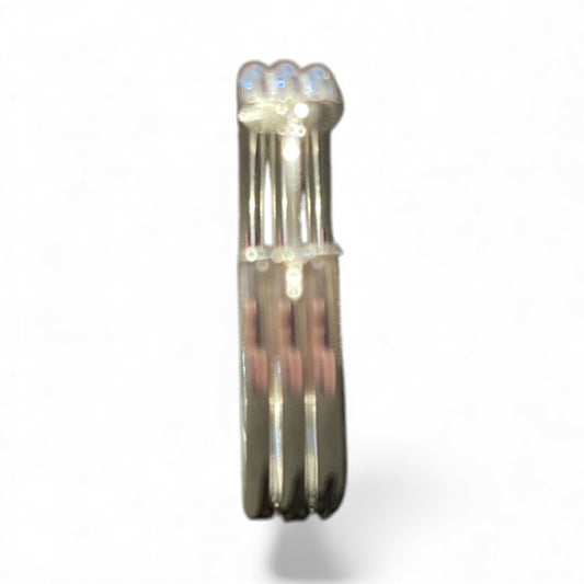 Sterling Silver Round Earring EP3343