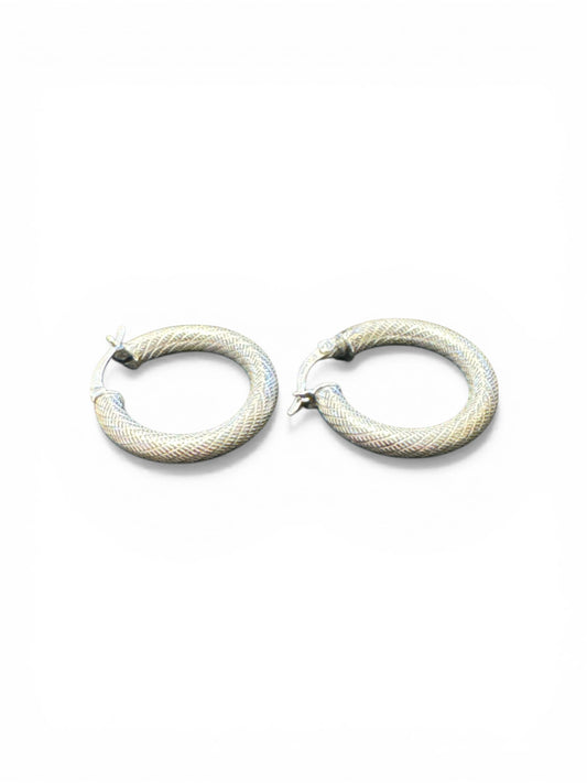 Sterling Silver Round Earring EP3349