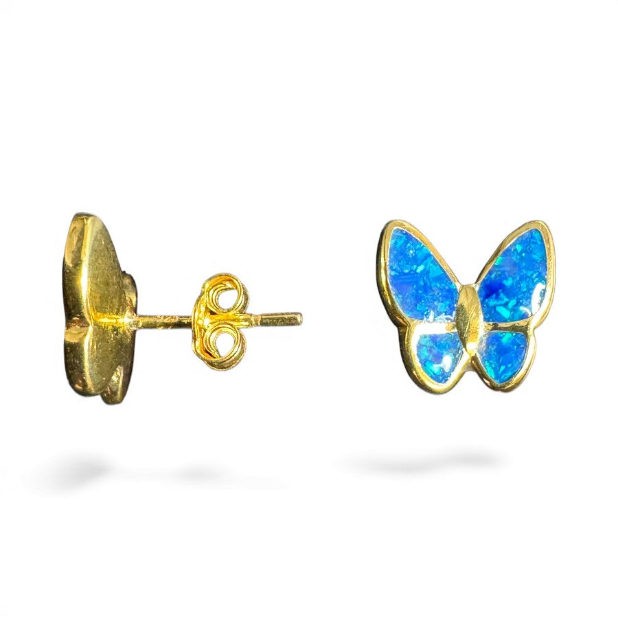 Sterling Silver Stud Earring Gold Plated EP3365
