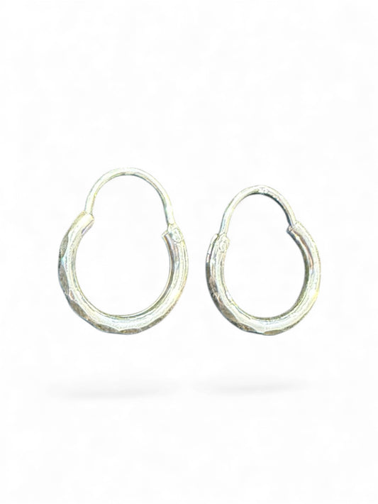 Sterling Silver Round Earring EP3371