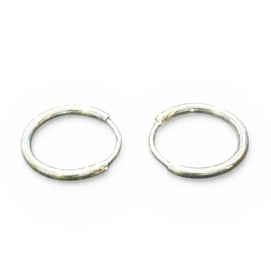 Sterling Silver Round Earring EP3377