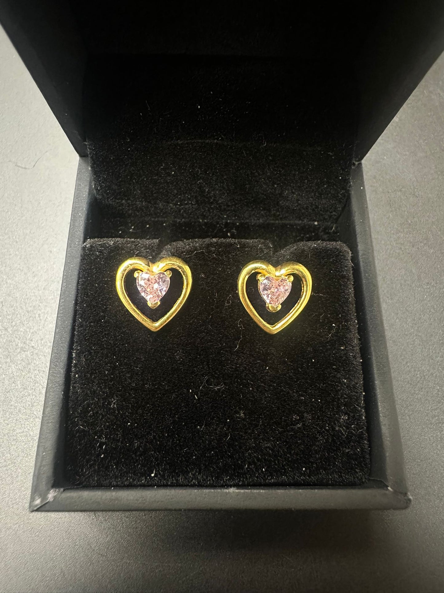 Sterling Silver Stud Earring Gold Plated EP3384