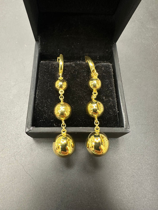 Sterling Silver Drop Earring Plain EP3392