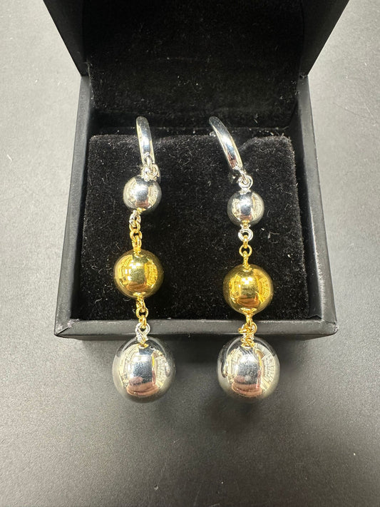 Sterling Silver Drop Earring Plain EP3392