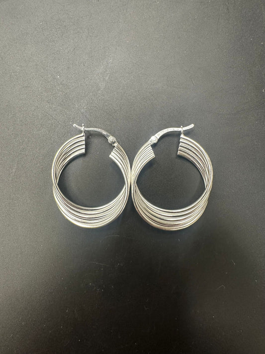 Sterling Silver Plain Earring EP3398