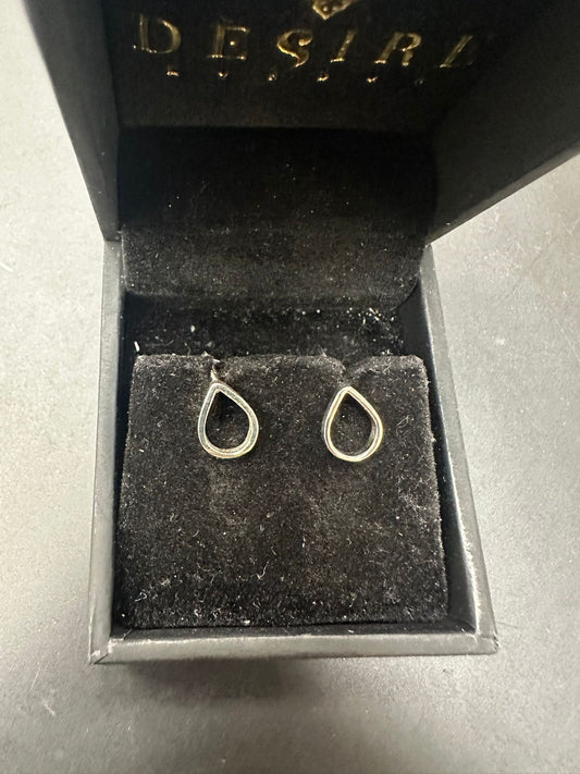 Sterling Silver Plain Stud Earring EP521