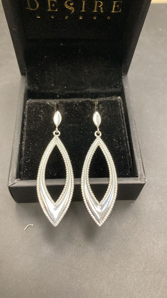 Sterling Silver Marquise Drop Earring EP785