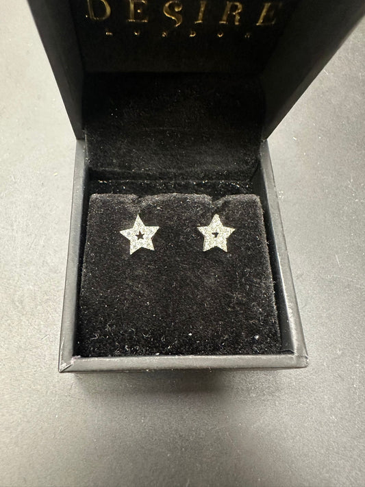 Sterling Silver Stud Earring CZ Stone EP9100