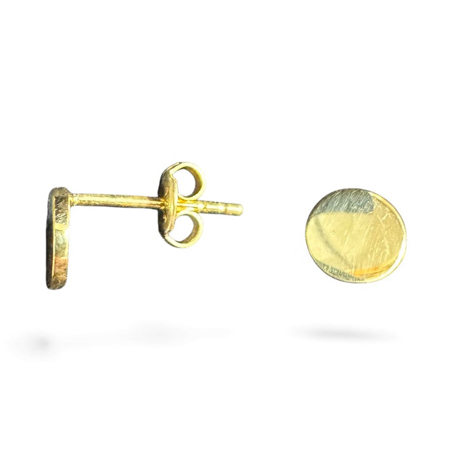 Sterling Silver Plain Stud Earring EP9103