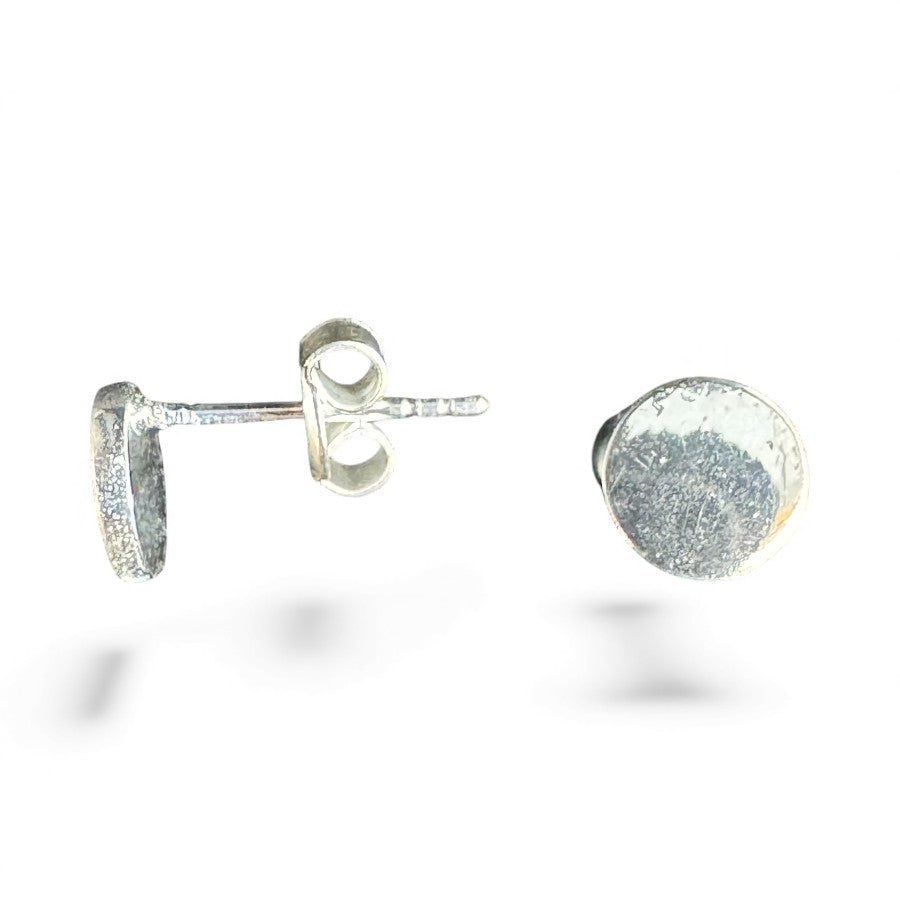 Sterling Silver Plain Stud Earring EP9103