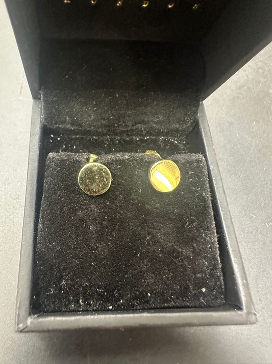 Sterling Silver Plain Stud Earring EP9103