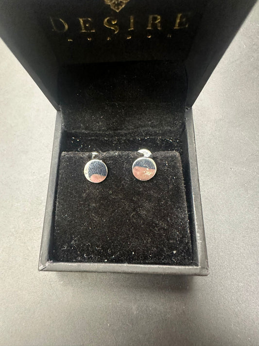 Sterling Silver Plain Stud Earring EP9103