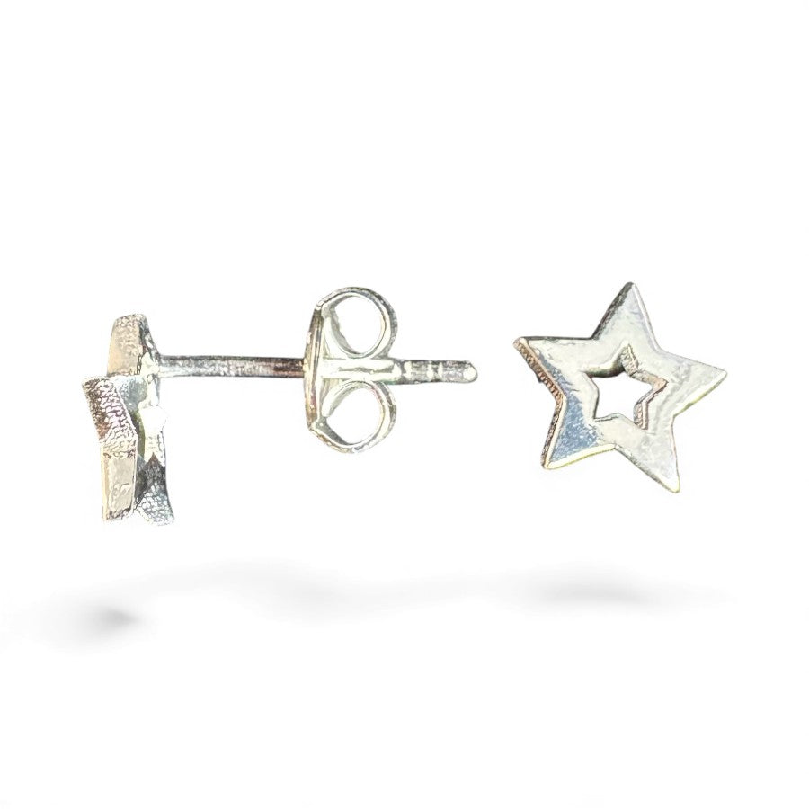 Sterling Silver Plain Stud Earring EP9104