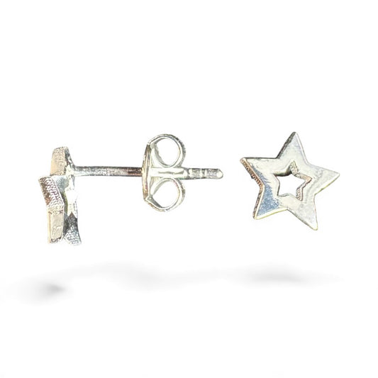 Sterling Silver Plain Stud Earring EP9104