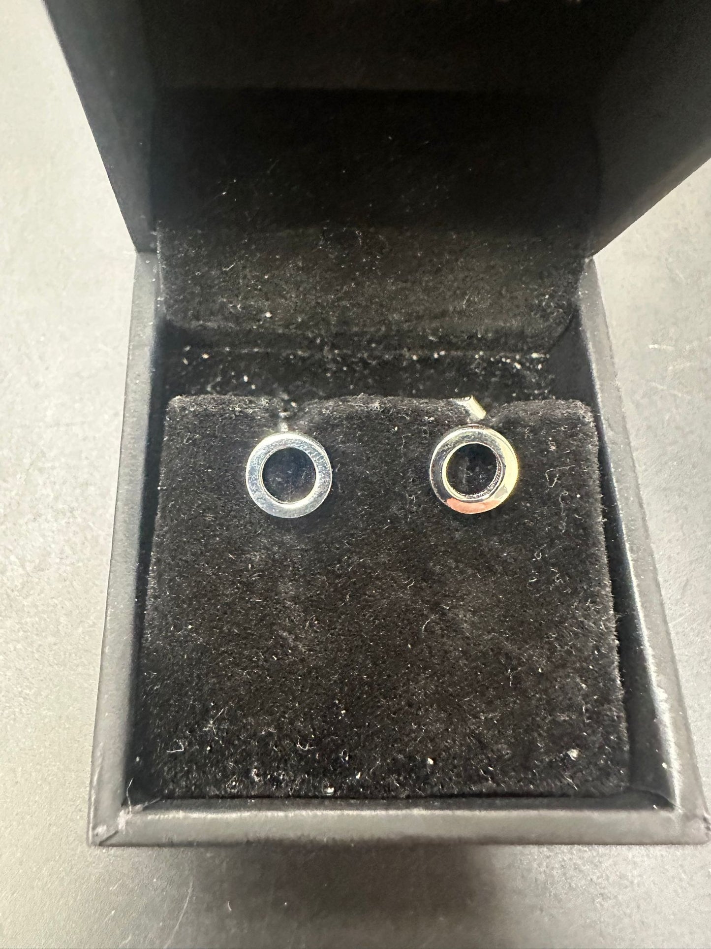 Sterling Silver Plain Stud Earring EP9105