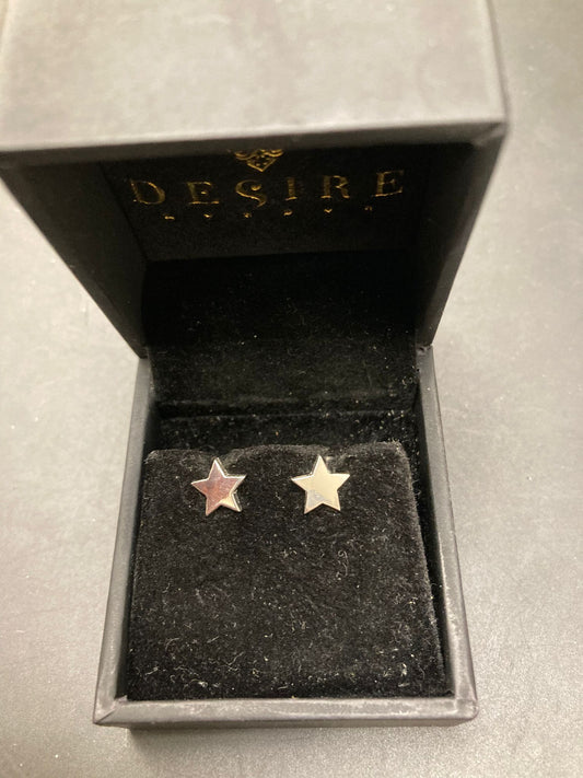 Sterling Silver Plain Star Stud Earring  EP9112