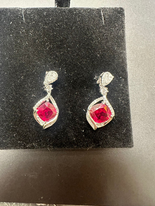 Sterling Silver Earring CZ Stone ERCZ10076