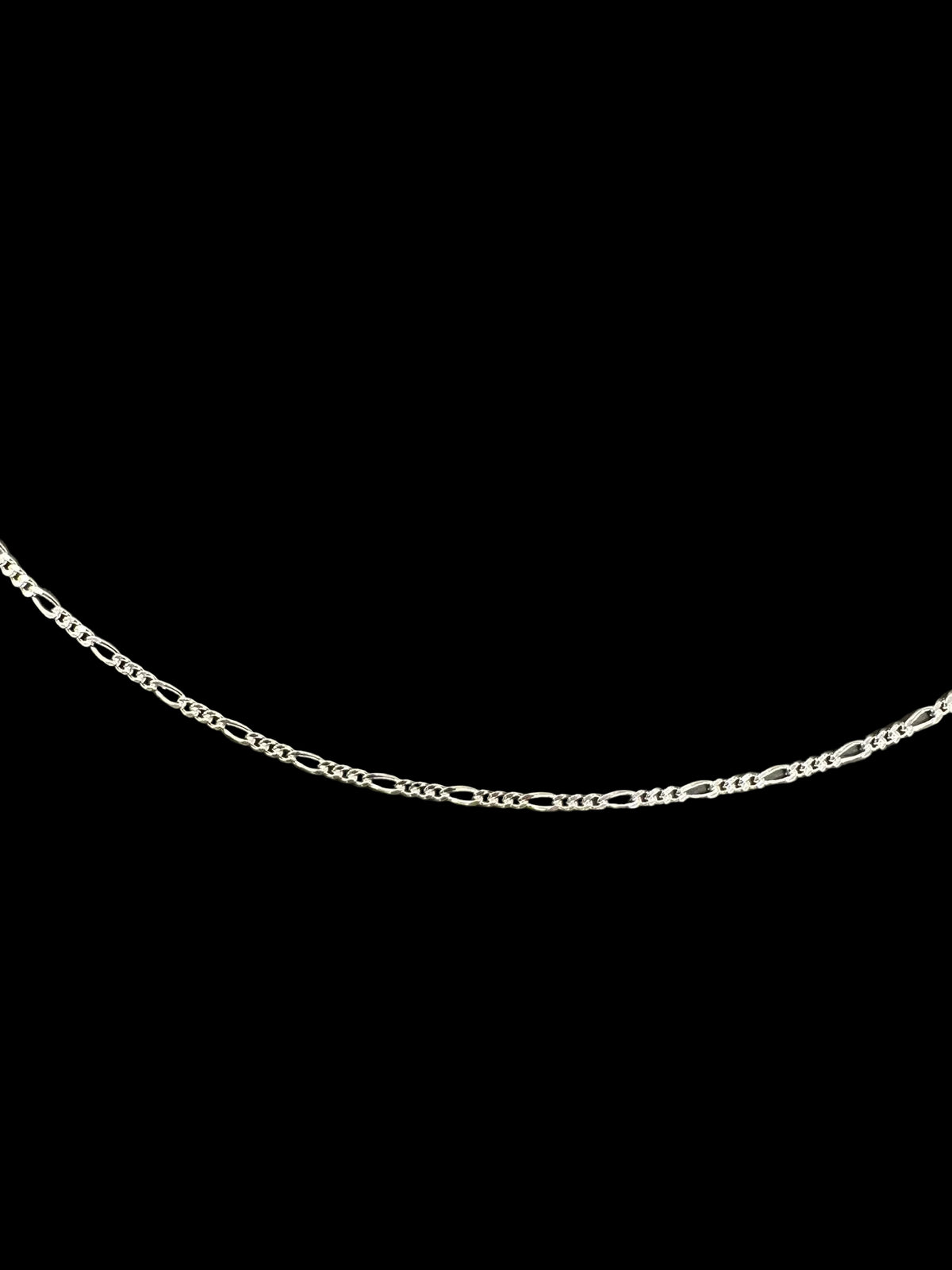Sterling Silver 1.5mm Figaro Chain – 16"