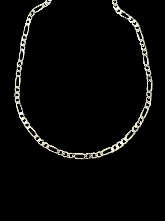 Sterling Silver 5.5 MM Figaro Chain CHN3348