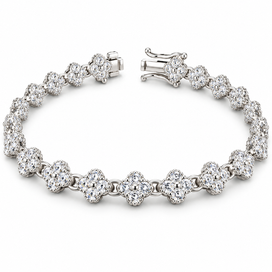 Sterling Silver 7" Bracelet CZ Stone BCZ2607171