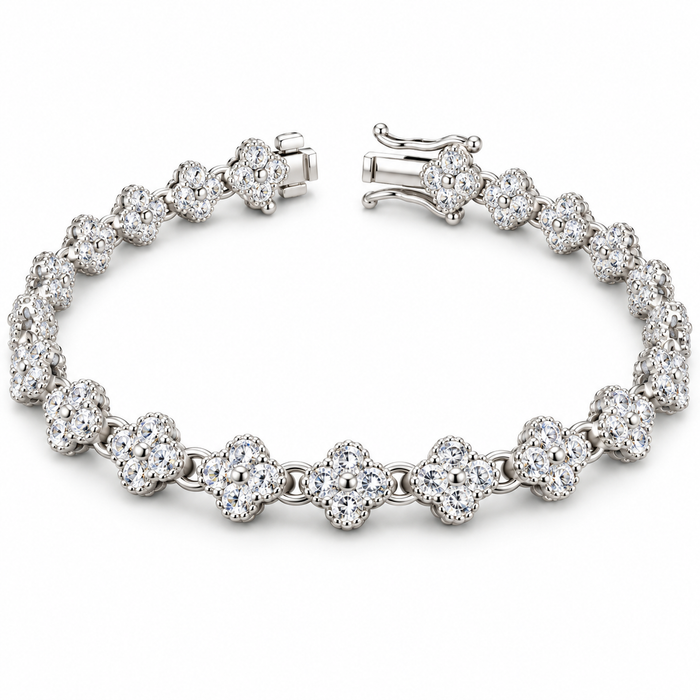 Sterling Silver 7" Bracelet CZ Stone BCZ2607171
