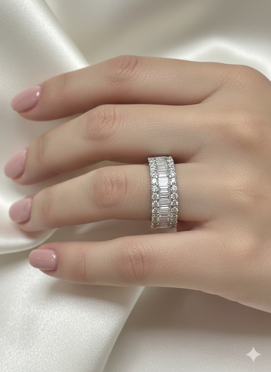 Sterling Silver Ring CZ Stone RCZ056