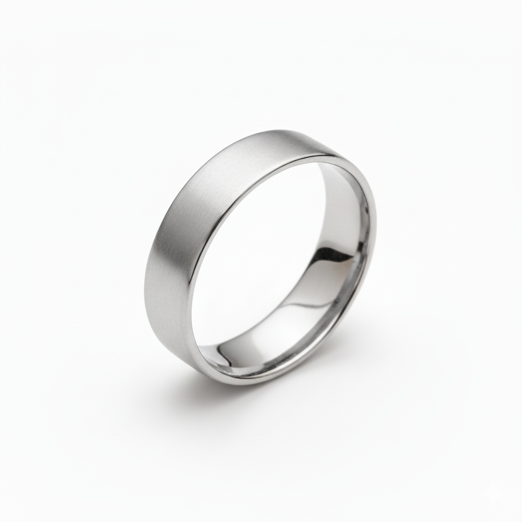 Flat Shape Wedding Band GWB02