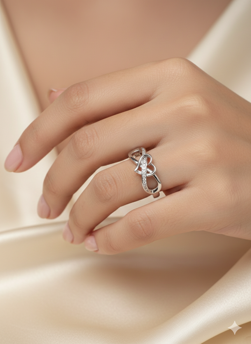 Sterling Silver Ring CZ Stone