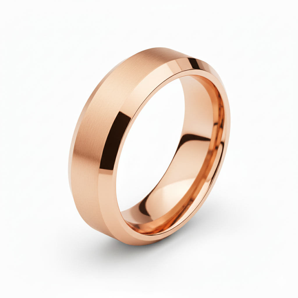 Bevelled Edge Wedding Band GWB04