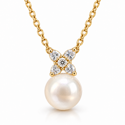 Sterling Silver Pearl Necklace NCZ2607166