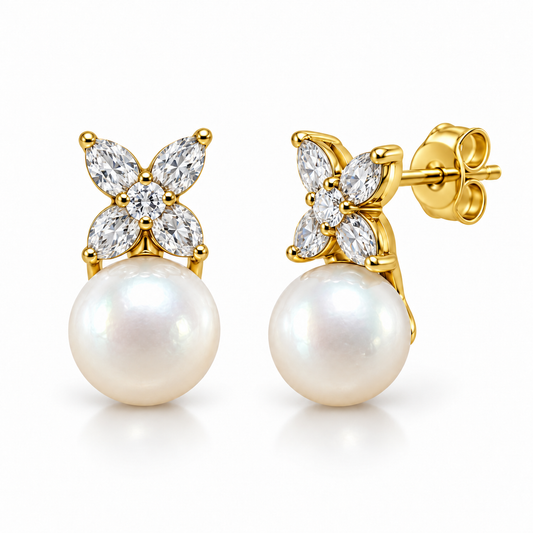 Sterling Silver Pearl Stud Earring ECZ2607166