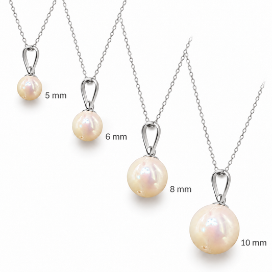 Sterling Silver 18" Pearl Necklace NCZ2607161