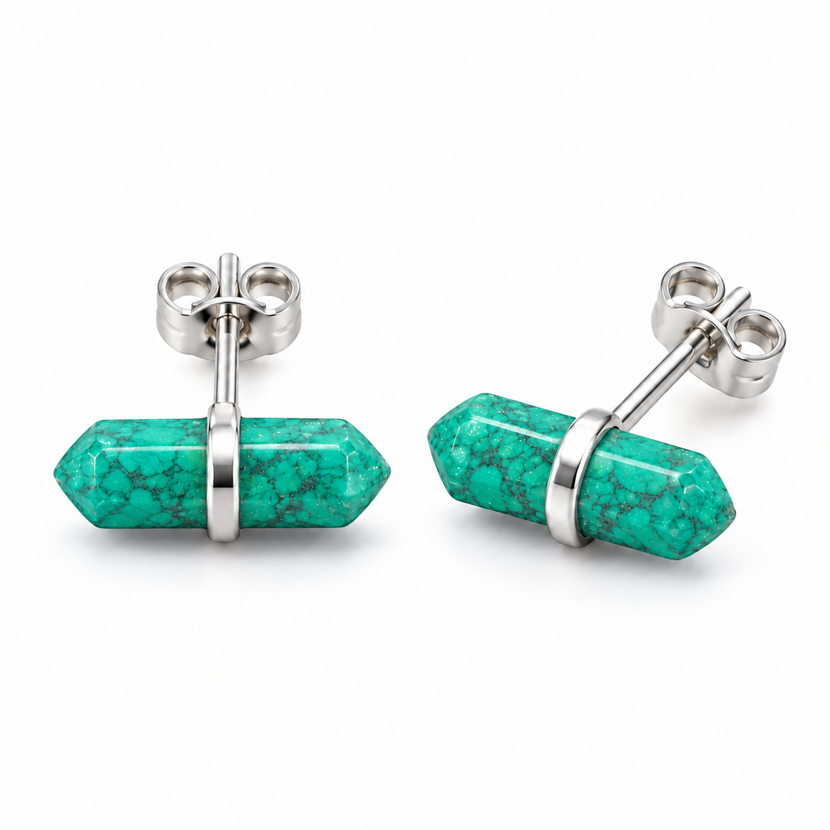 Sterling Silver Bar Stud Earring ECZ00429